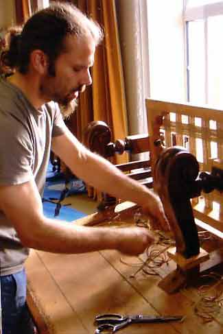 Chair being restored